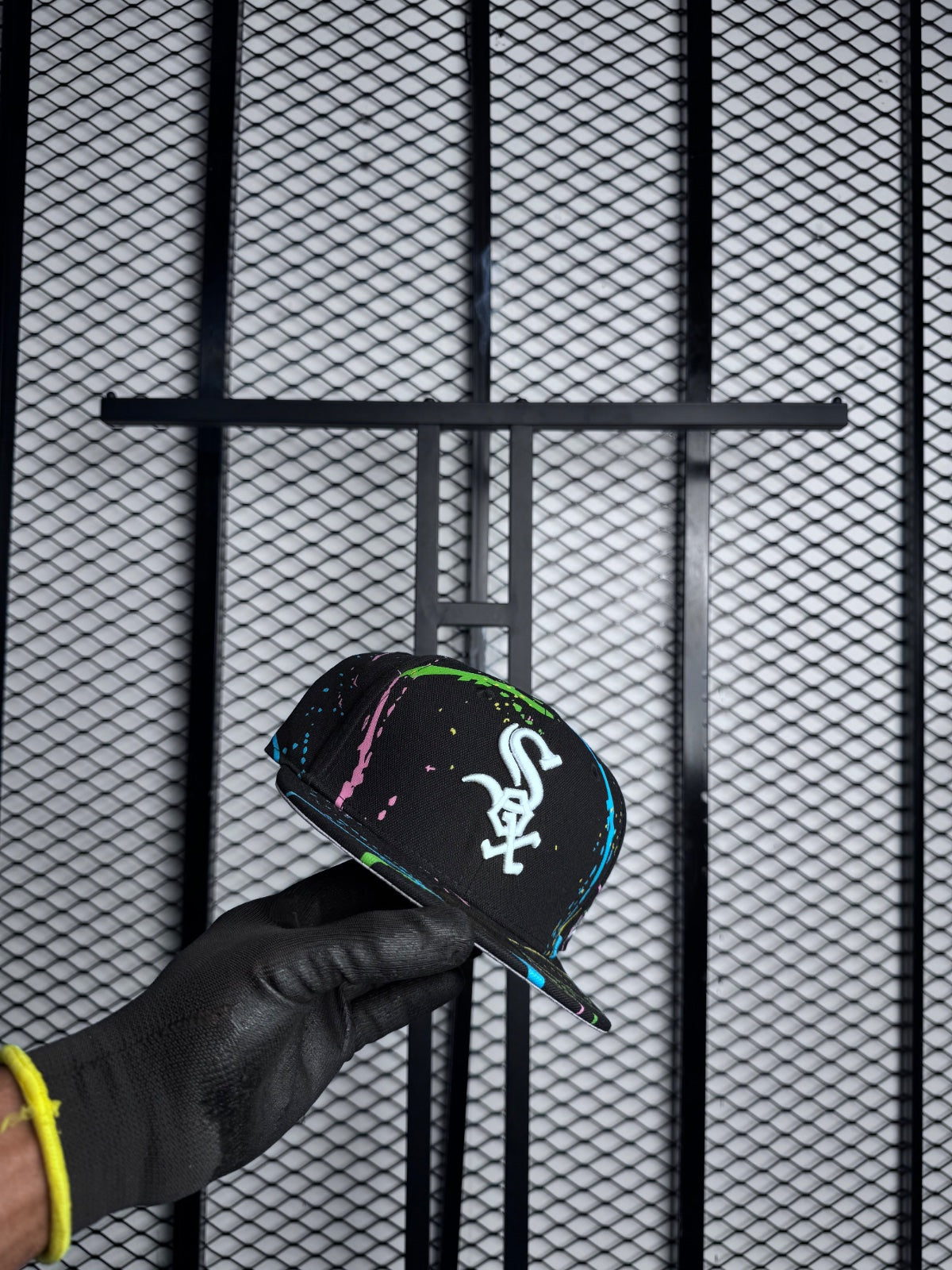 Sox fitted cap black colorway