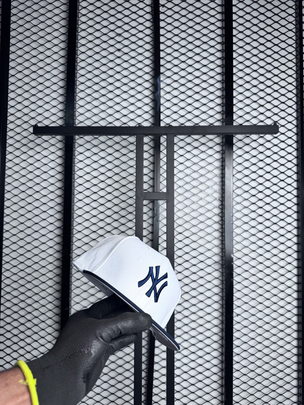 My cap white & blue