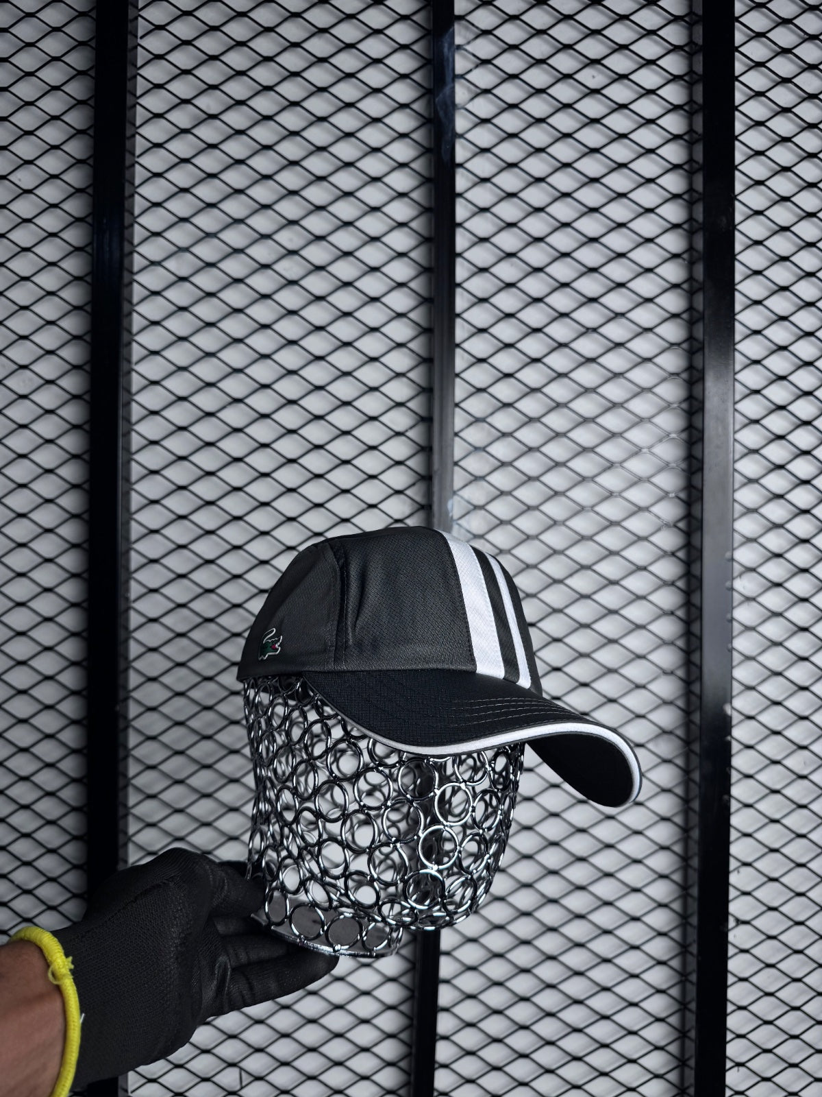 Cap black white