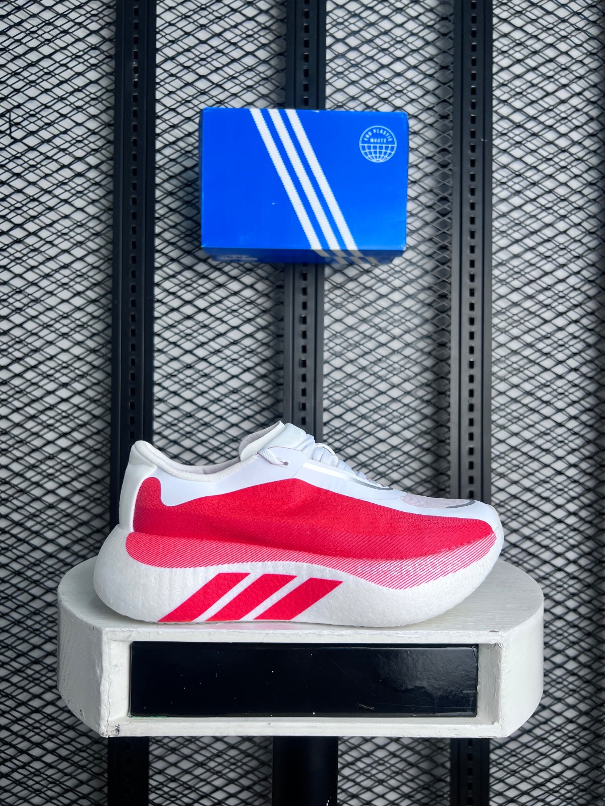 Sneaker Hyper Boost Edge White Pure Ruby Women's