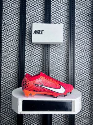 Soccer boot red white