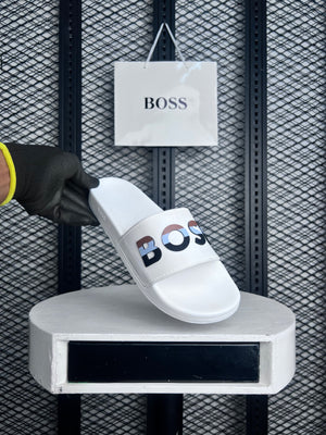 Matte coated slide in white and black